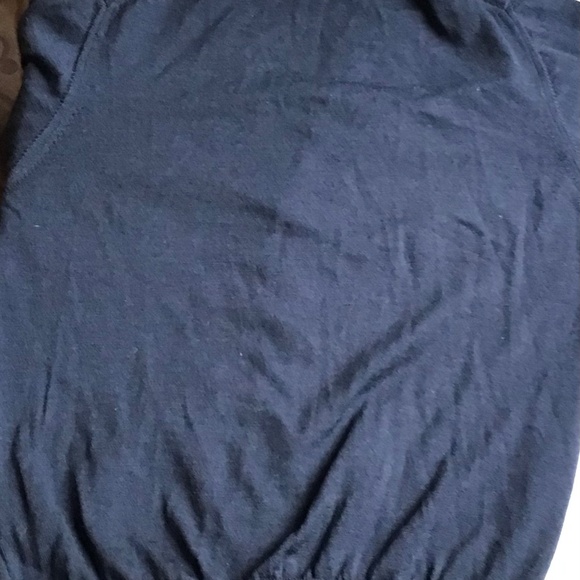 Simons 100%  extra fine merino wool navy blue Cardigan made Italy 🇮🇹 - Picture 3 of 9